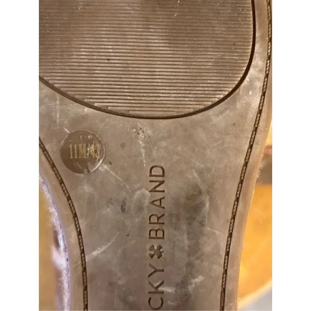 Lucky Brand Size 11 Yejida 3 Wedge Sandal Espadrille Wedge Heels